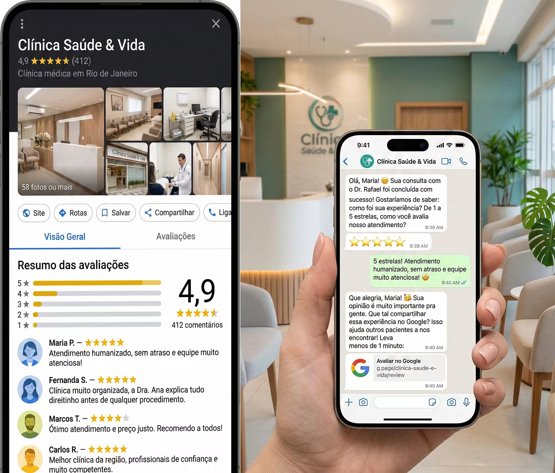 Avaliações no Google automatizadas pela IA