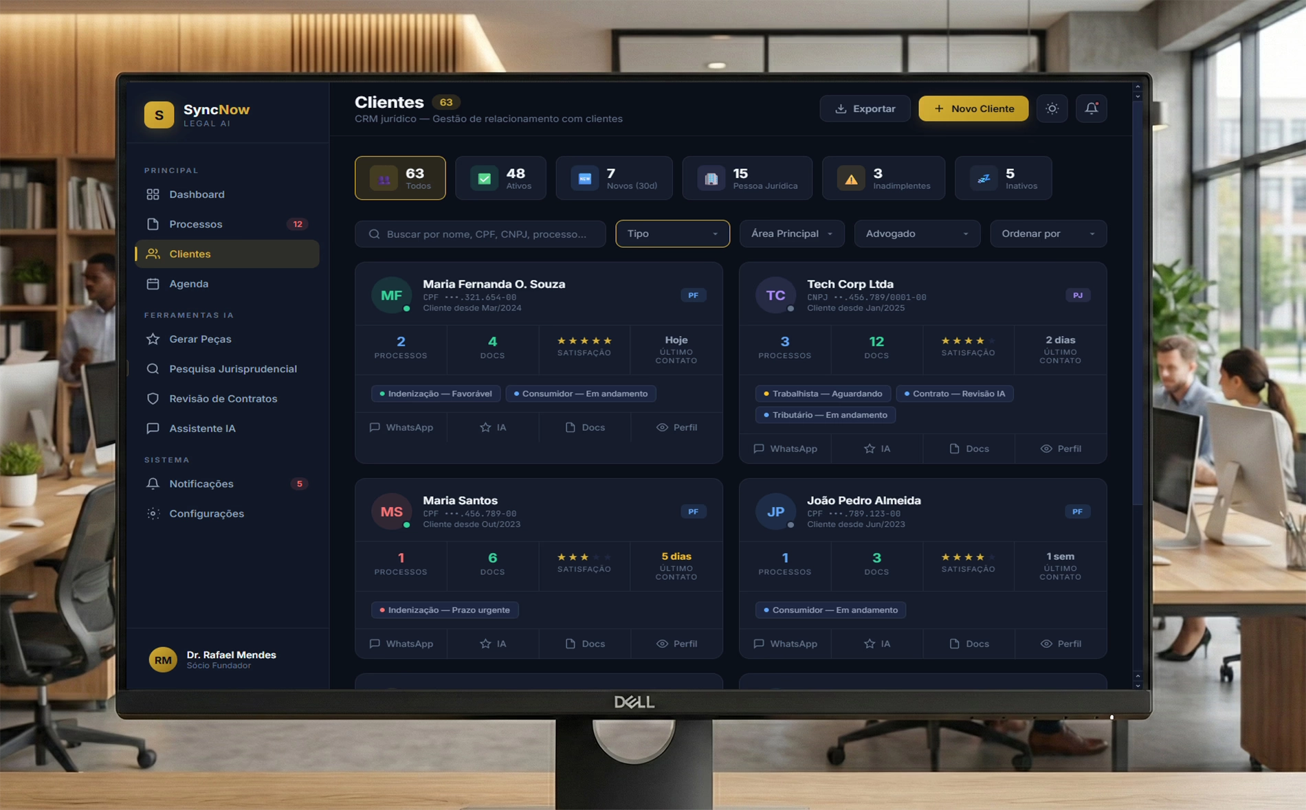 Monitore a IA em tempo real pelo aplicativo