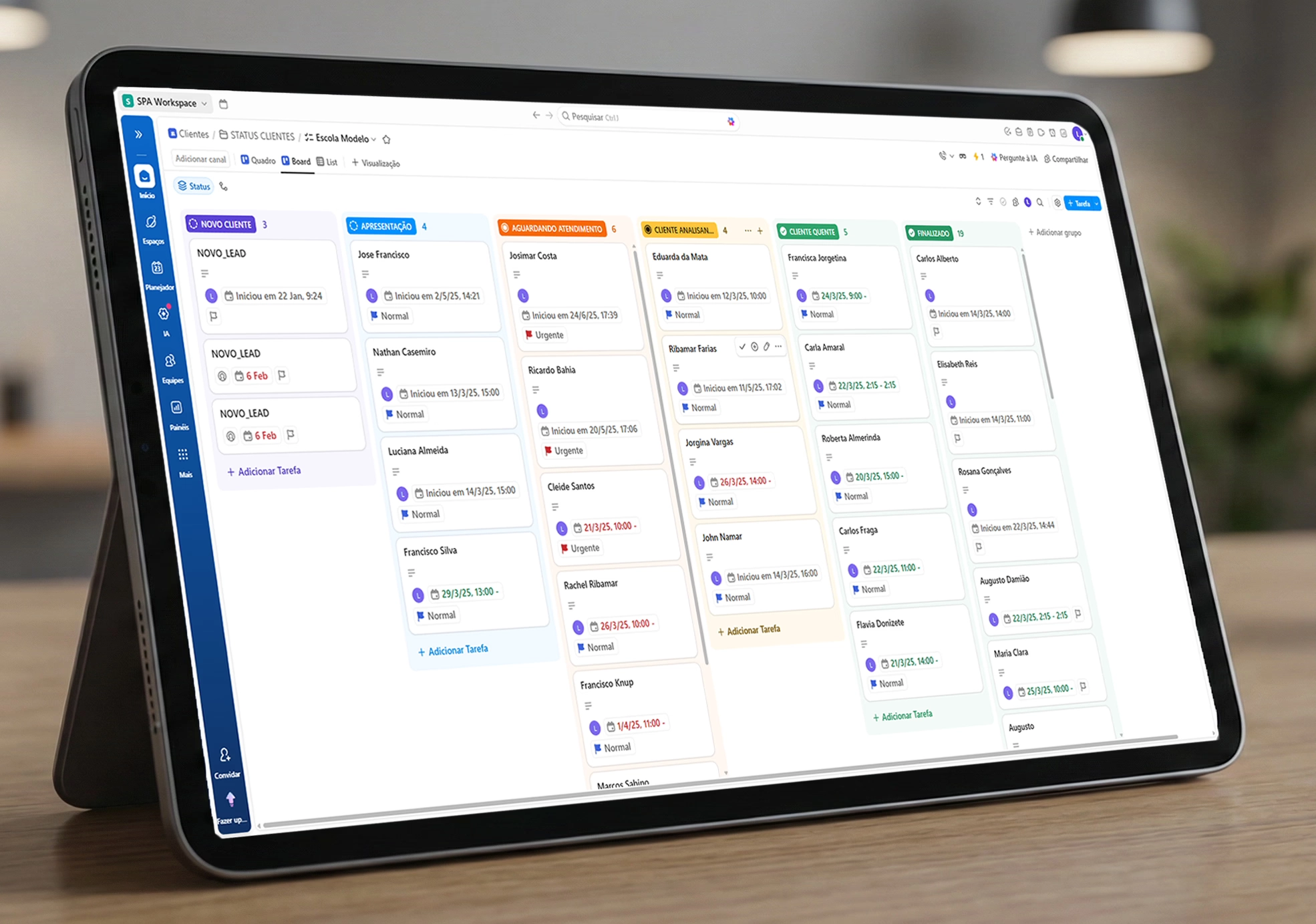 CRM de cobrança integrado