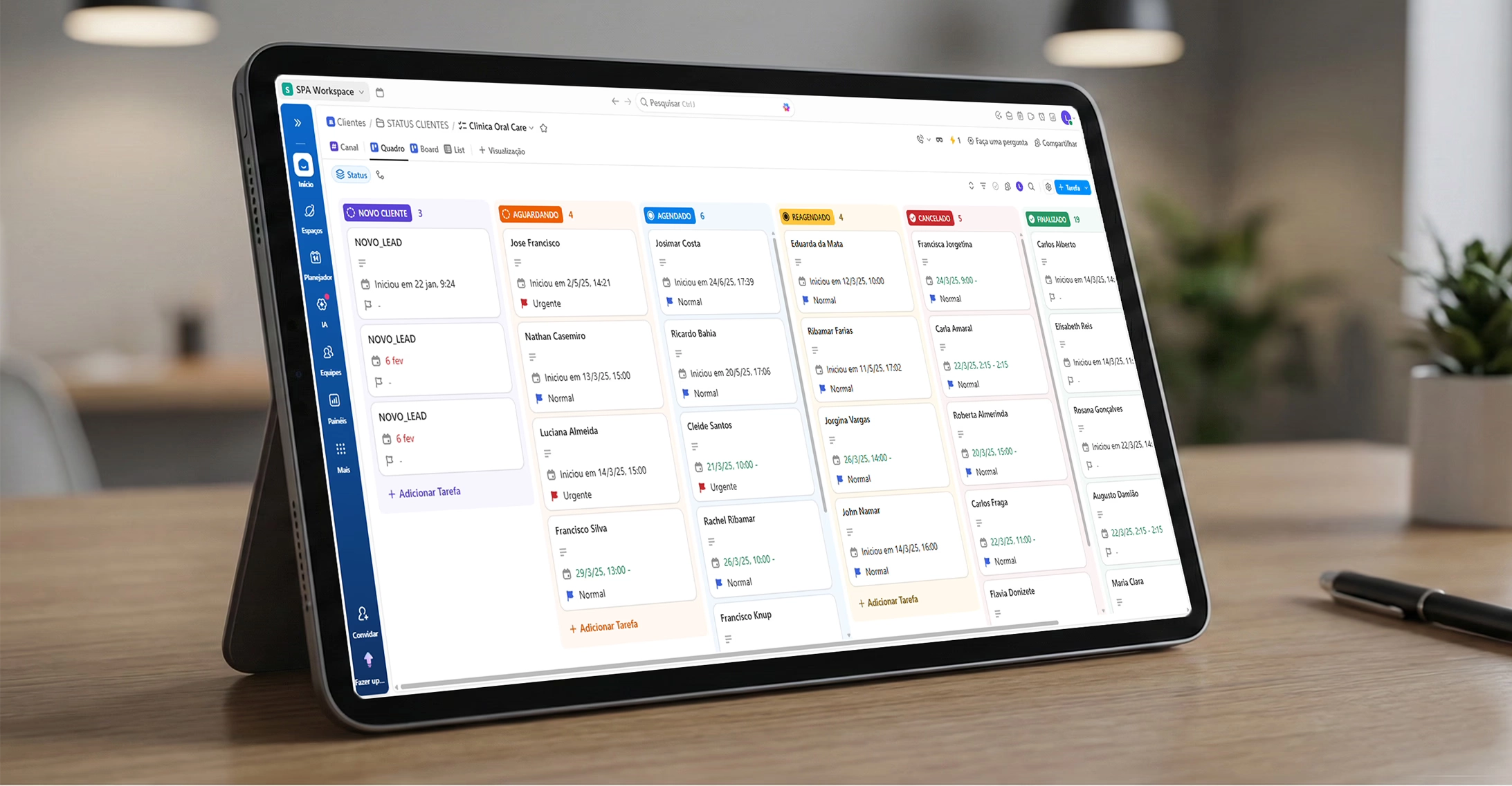CRM integração com ClickUp